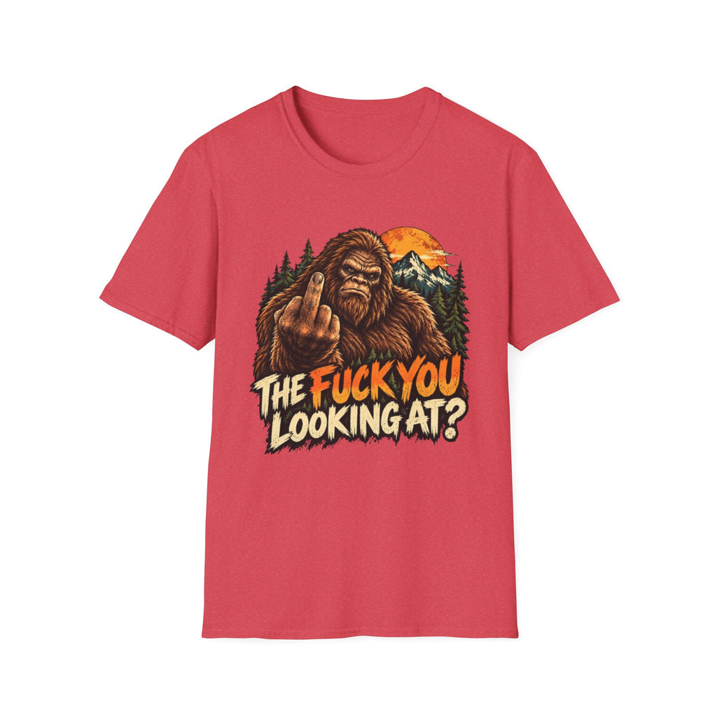 Funny Bigfoot “The Fuck You Looking At?” Graphic T-Shirt