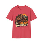 Funny Bigfoot “The Fuck You Looking At?” Graphic T-Shirt
