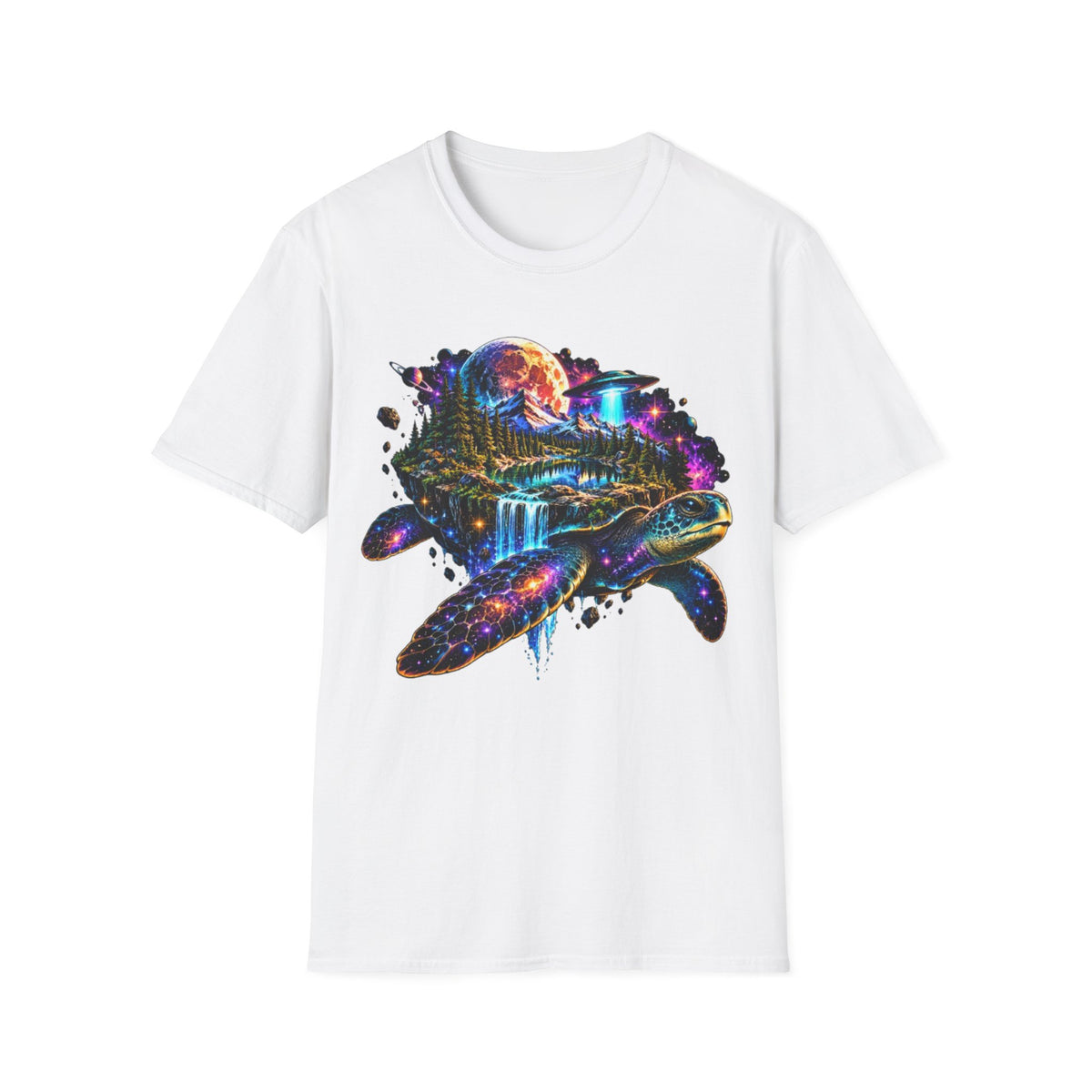 Colorful Cosmic Turtle T-Shirt
