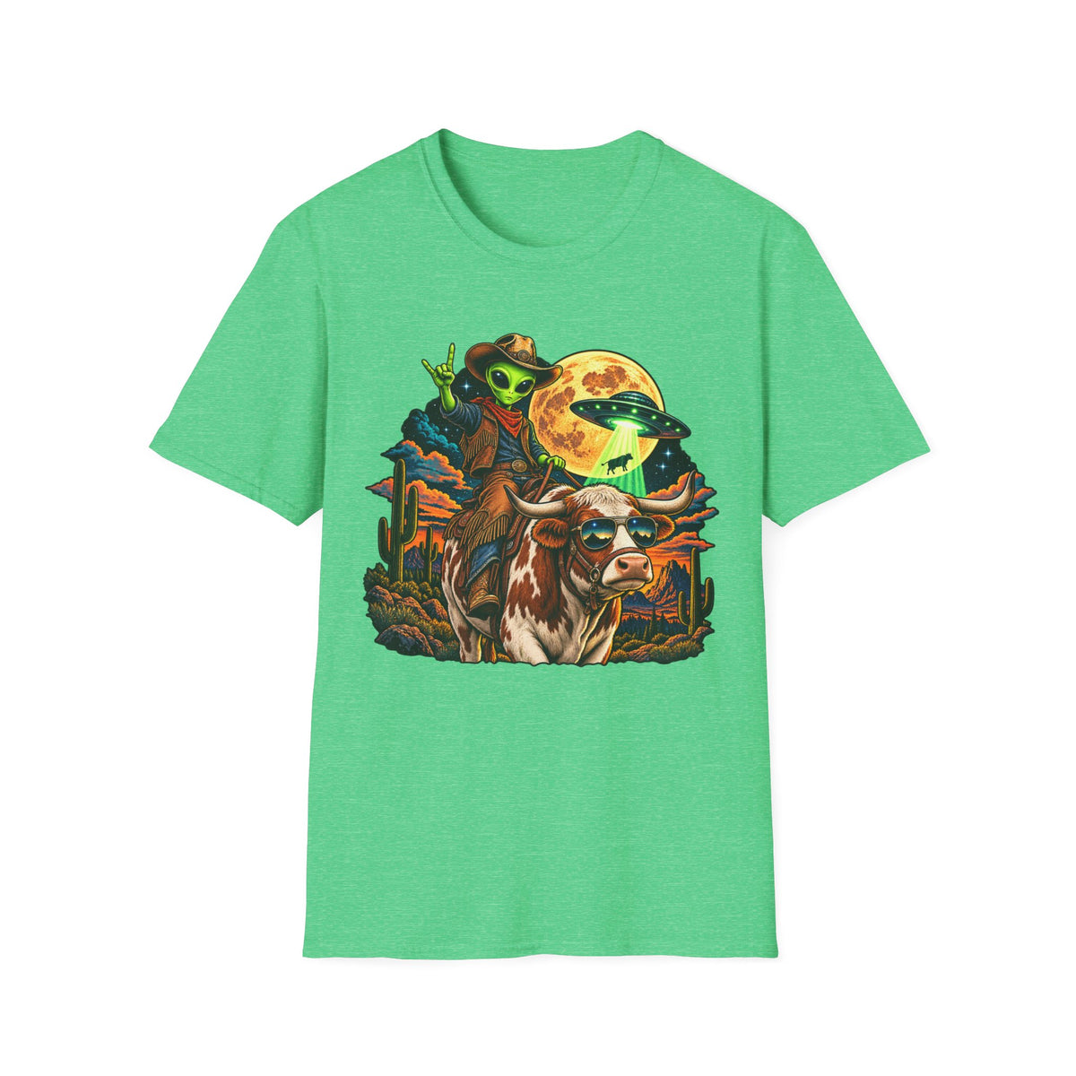 Alien cowboy T-shirt