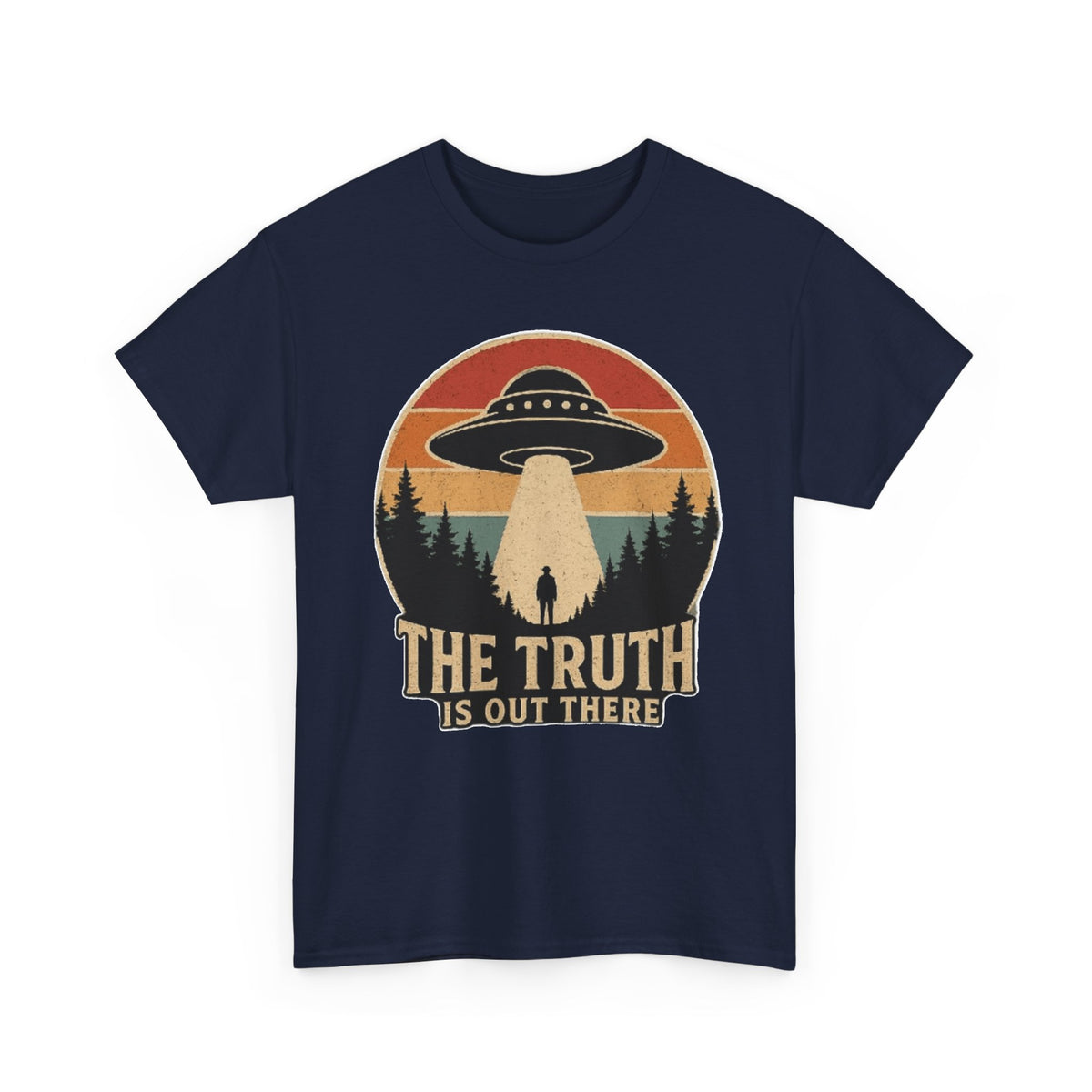 The Truth Is Out There UFO Tee | Alien Abduction Vintage Sunset