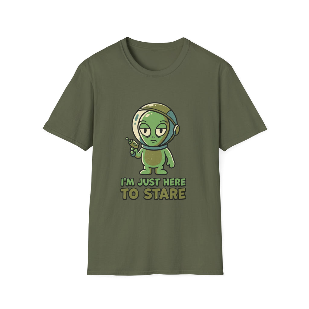 I’m Just Here to Stare Alien T-Shirt