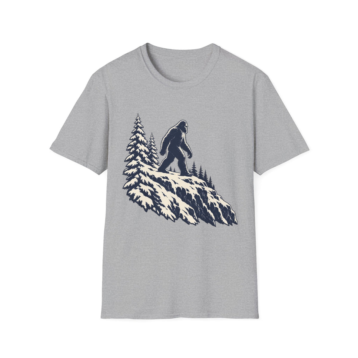 Bigfoot Mountain T-Shirt — Sasquatch Hiking Graphic Tee
