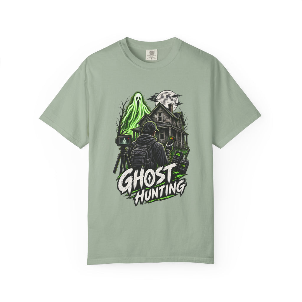 Ghost Hunting T-Shirt — Haunted House Paranormal Adventure Tee