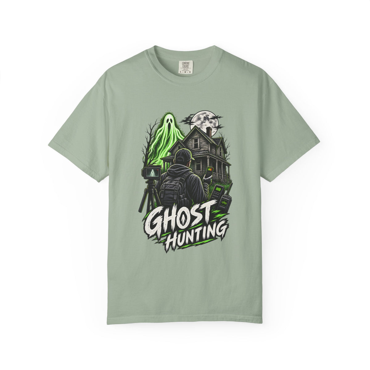 Ghost Hunting T-Shirt — Haunted House Paranormal Adventure Tee