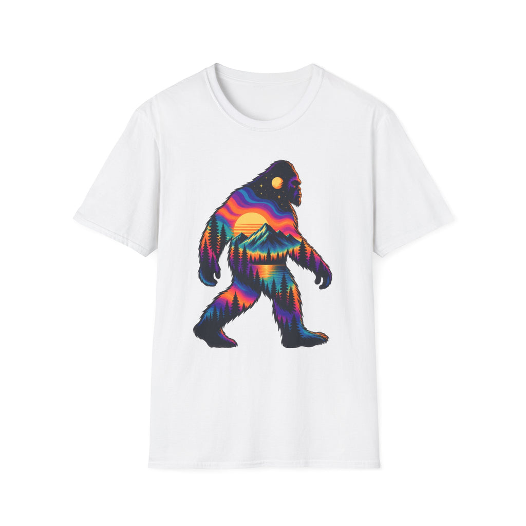 Colorful Sasquatch Bigfoot T-Shirt