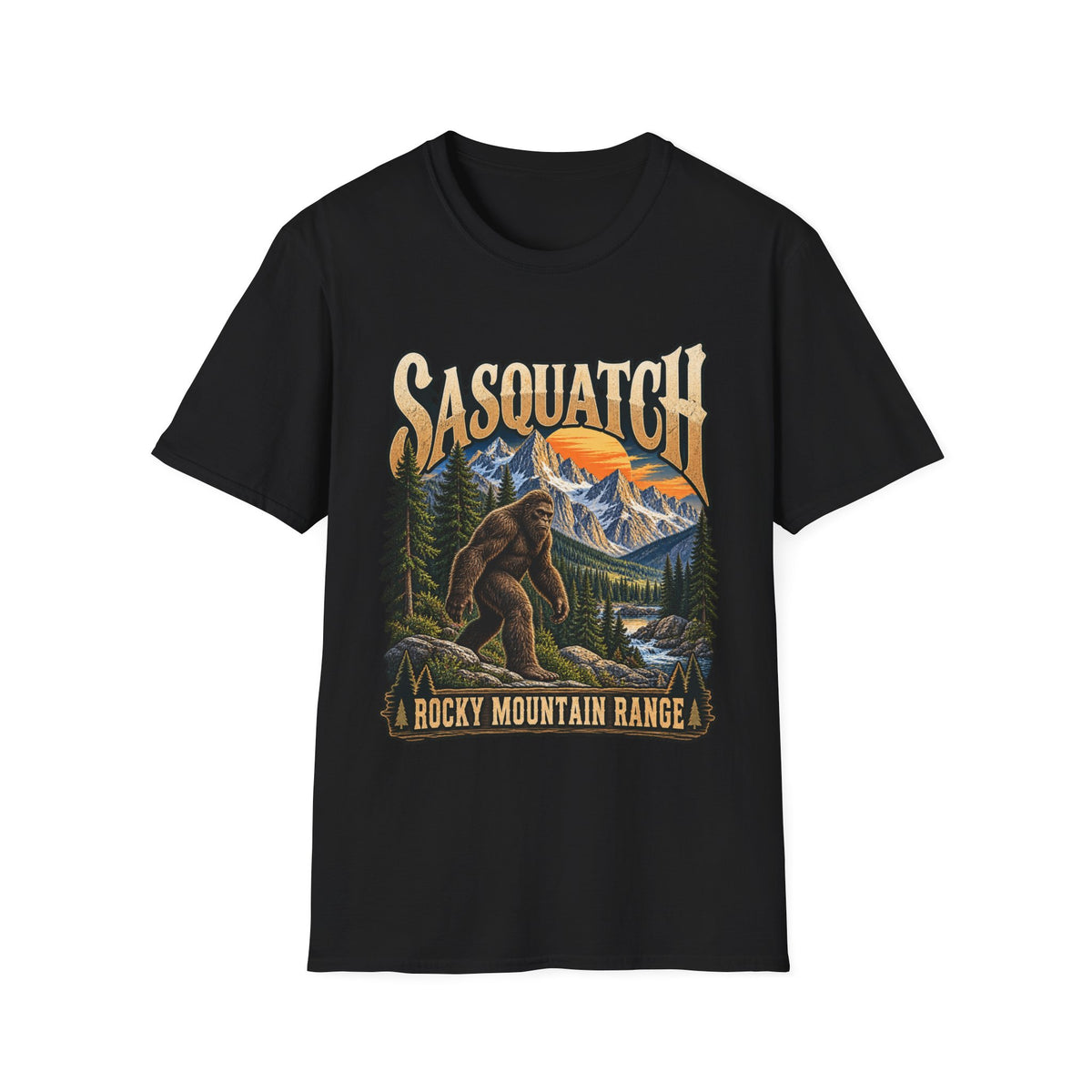 Sasquatch Rocky Mountain Range T-Shirt