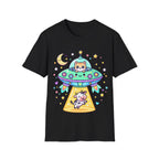 Kawaii Cat UFO Abduction T-Shirt