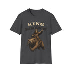 King of the Backcountry T-Shirt | Bear Riding Moose Outdoor Design
