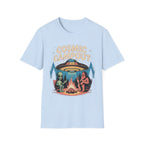 Cosmic Campout T-Shirt — Alien & Sasquatch Campfire Graphic Tee