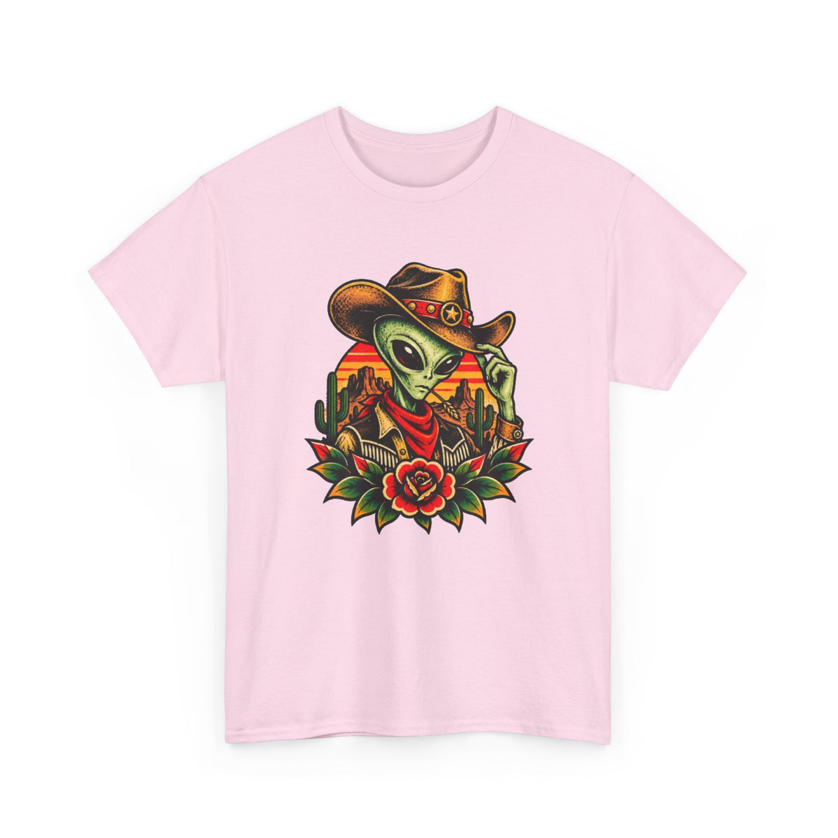 Cowboy Alien T-Shirt — Western Desert Alien Graphic Tee