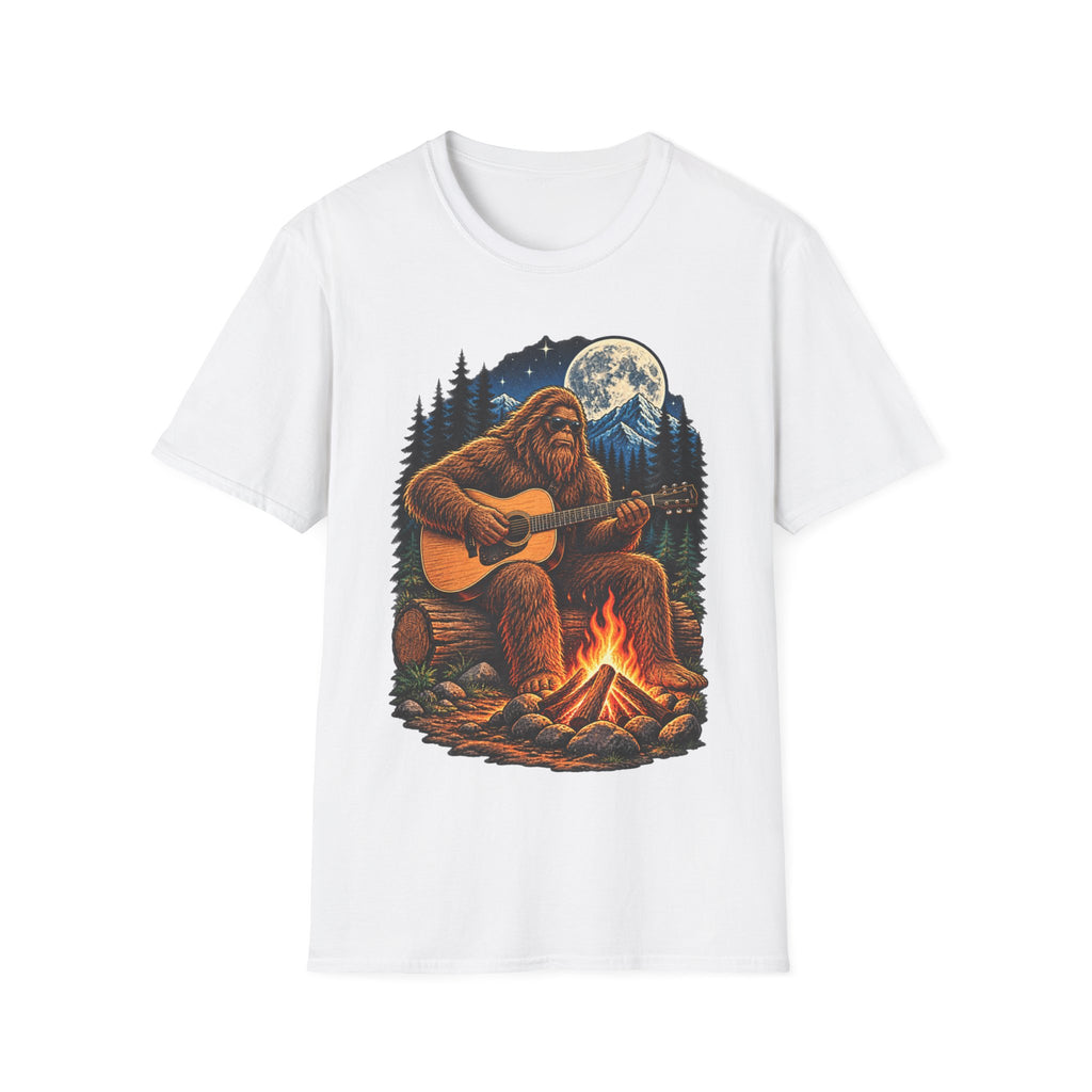 Bigfoot Campfire Guitar T-Shirt