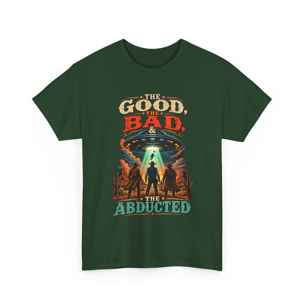 The Good, The Bad & The Abducted T-Shirt | UFO Alien Abduction Graphic Tee