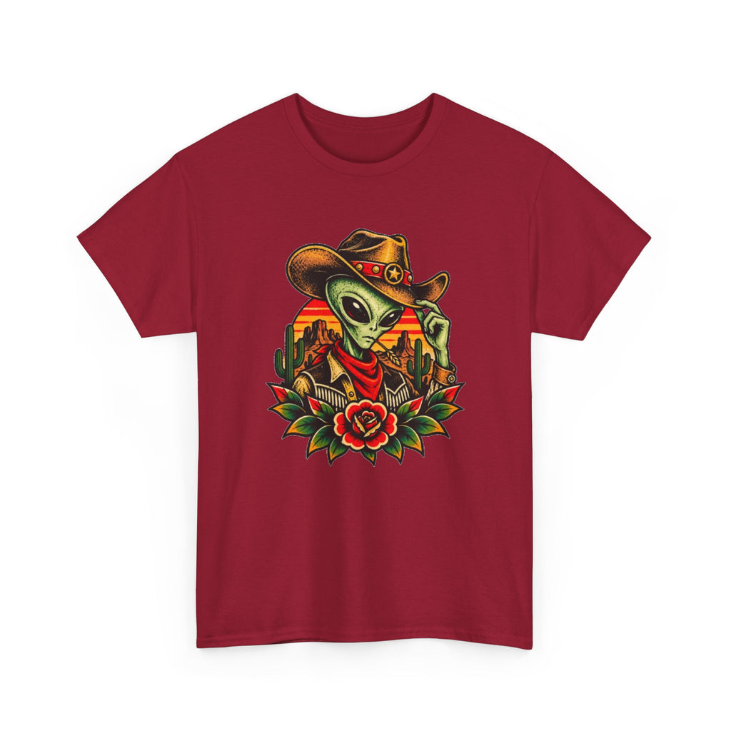 Cowboy Alien T-Shirt — Western Desert Alien Graphic Tee