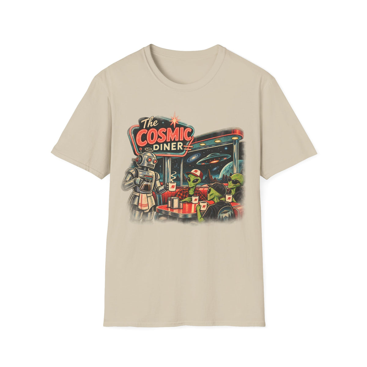 The Cosmic Diner Retro Space T-Shirt
