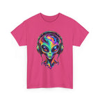 Alien Headphones T-Shirt – Colorful Cosmic UFO Graphic