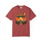 UFO Mountain Sunset Graphic T-Shirt