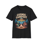 Cosmic Campout T-Shirt — Alien & Sasquatch Campfire Graphic Tee