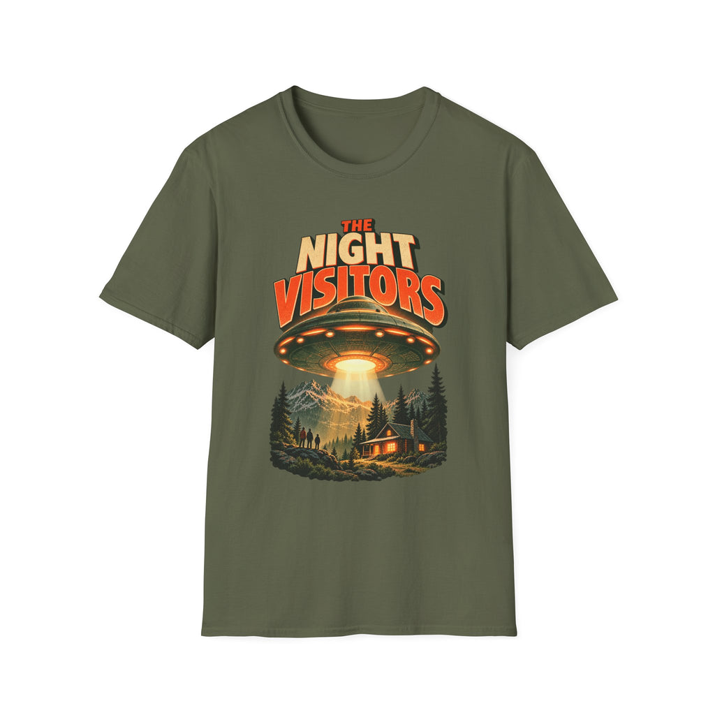 Night Visitors UFO Abduction Camping T-Shirt