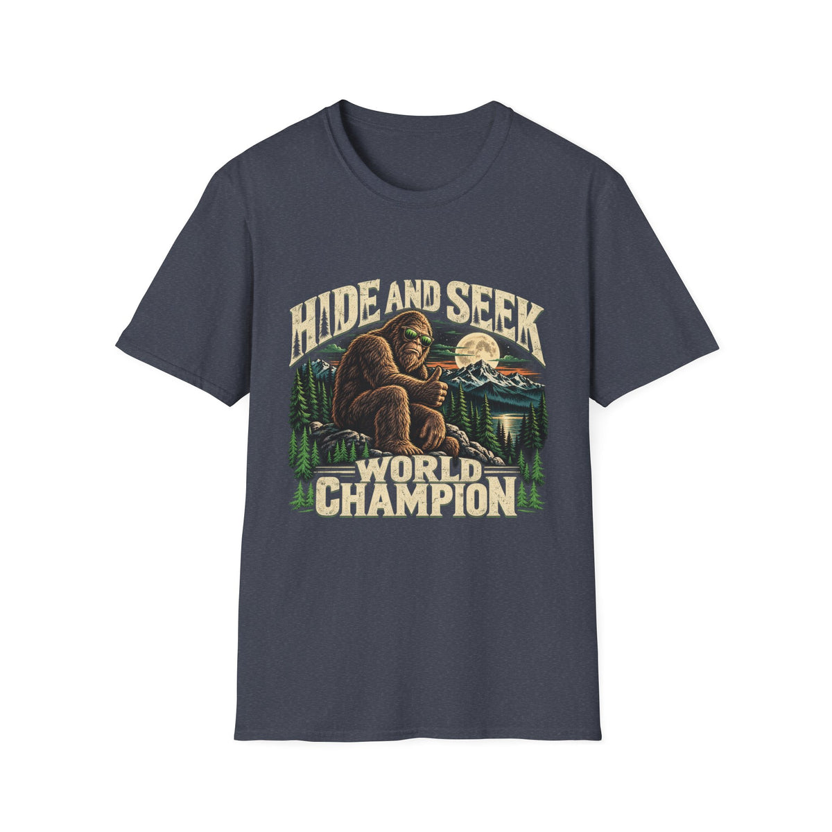 Hide and Seek World Champion Bigfoot Graphic T-Shirt
