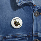 Alien 'I Hate People' Pin Button – Funny Anti‑Social Enamel Badge