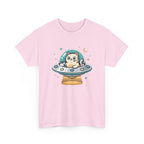 Whimsical Cute Cat UFO Tee