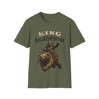 King of the Backcountry T-Shirt | Bear Riding Moose Outdoor Design