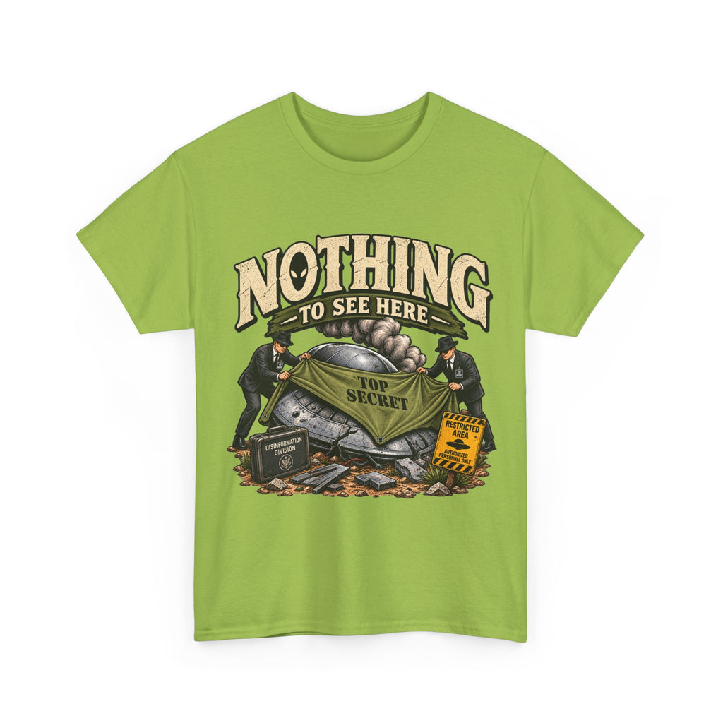 Nothing to See Here tee | Funny Secret Vault, Vintage Heist Illustration