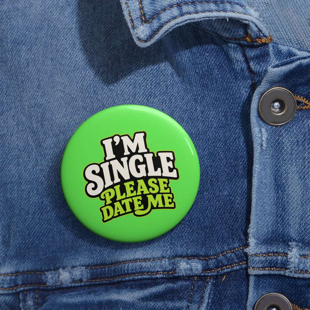 Im Single Enamel Pin Button