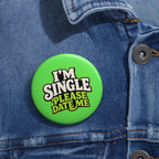 Im Single Enamel Pin Button