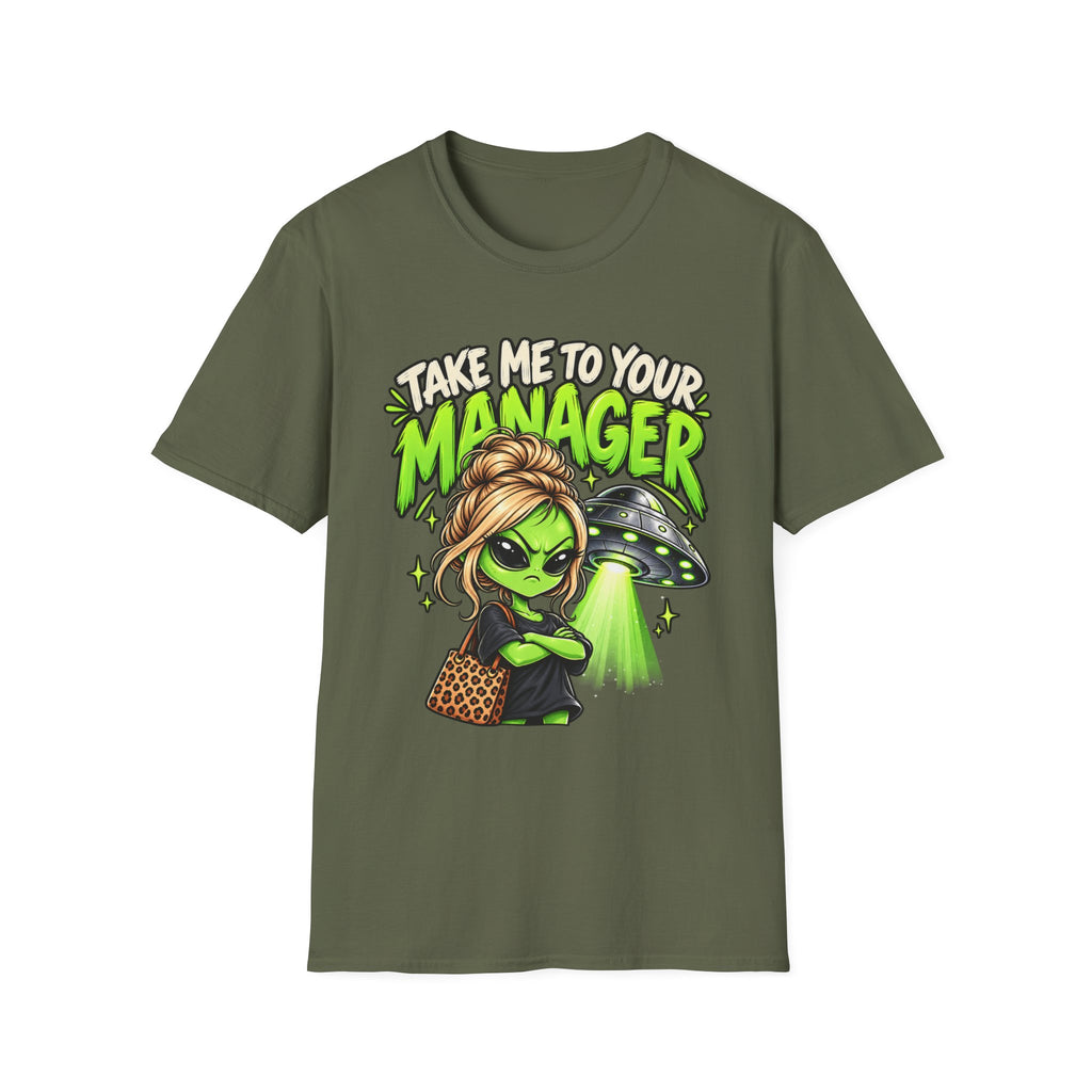 Take Me to Your Manager Alien T-Shirt