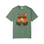 UFO Mountain Sunset Graphic T-Shirt
