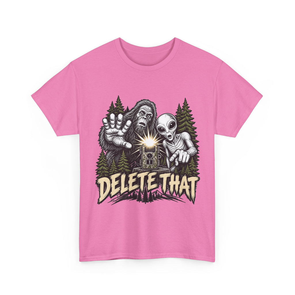 Delete That Graphic Tee | Creepy Alien & Skull Illustration