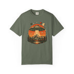 UFO Mountain Sunset Graphic T-Shirt