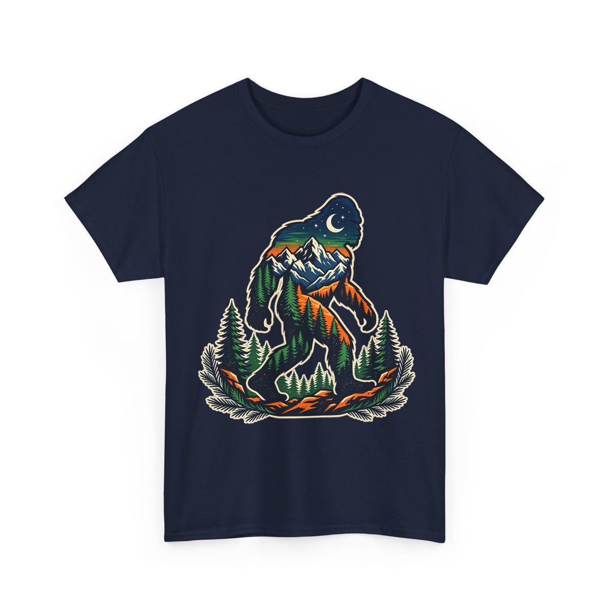 Bigfoot Mountain Scene T-Shirt