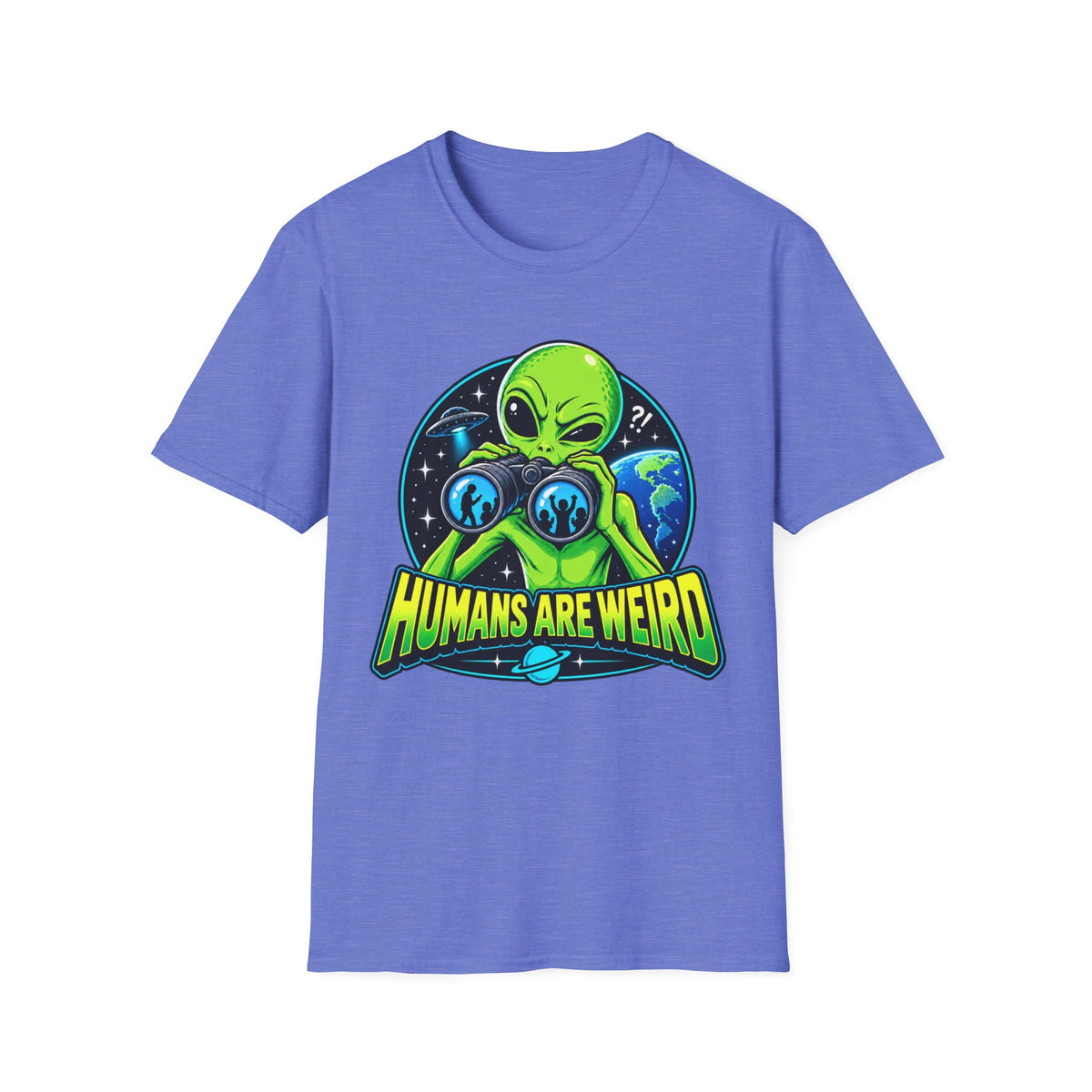 Humans Are Weird Alien Graphic T-Shirt