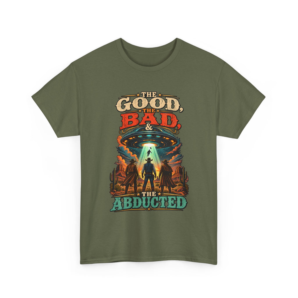 The Good, The Bad & The Abducted T-Shirt | UFO Alien Abduction Graphic Tee