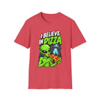 I Believe in Pizza Alien T-Shirt