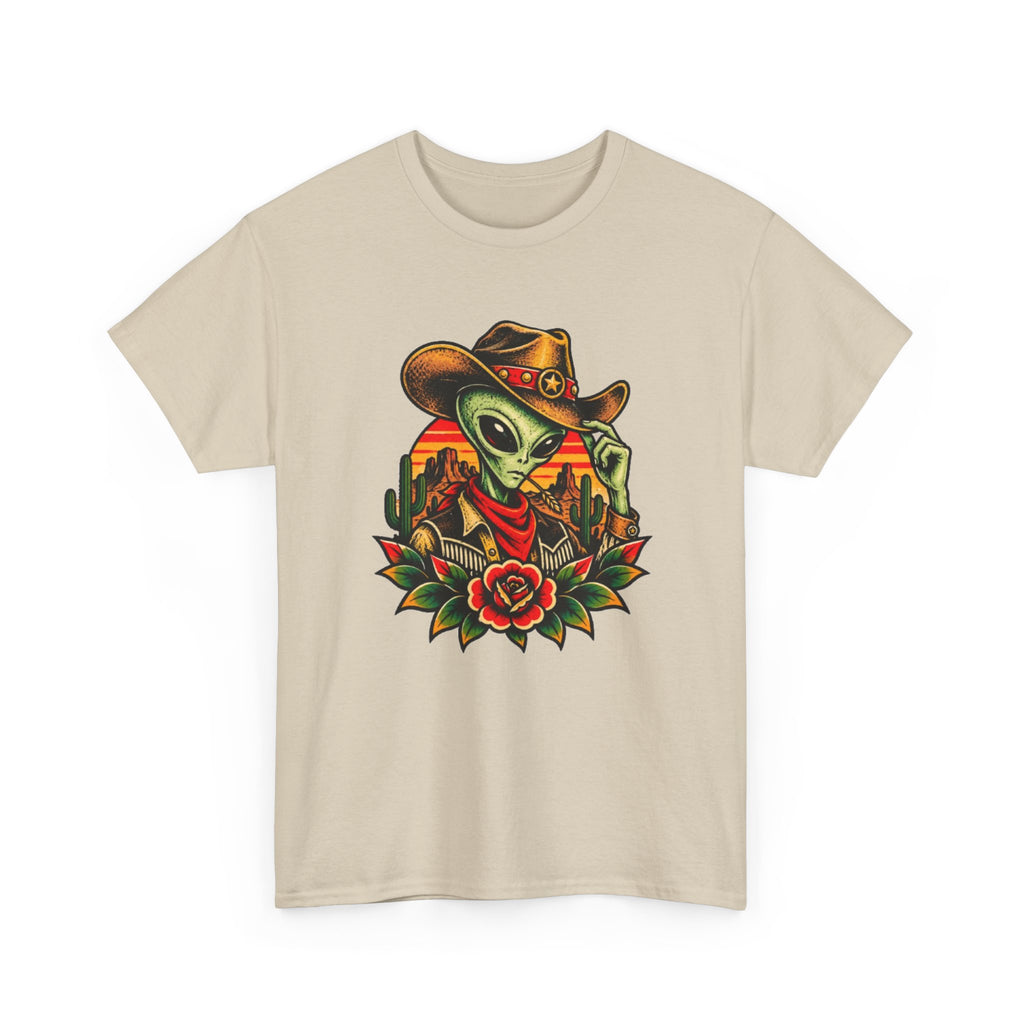 Cowboy Alien T-Shirt — Western Desert Alien Graphic Tee