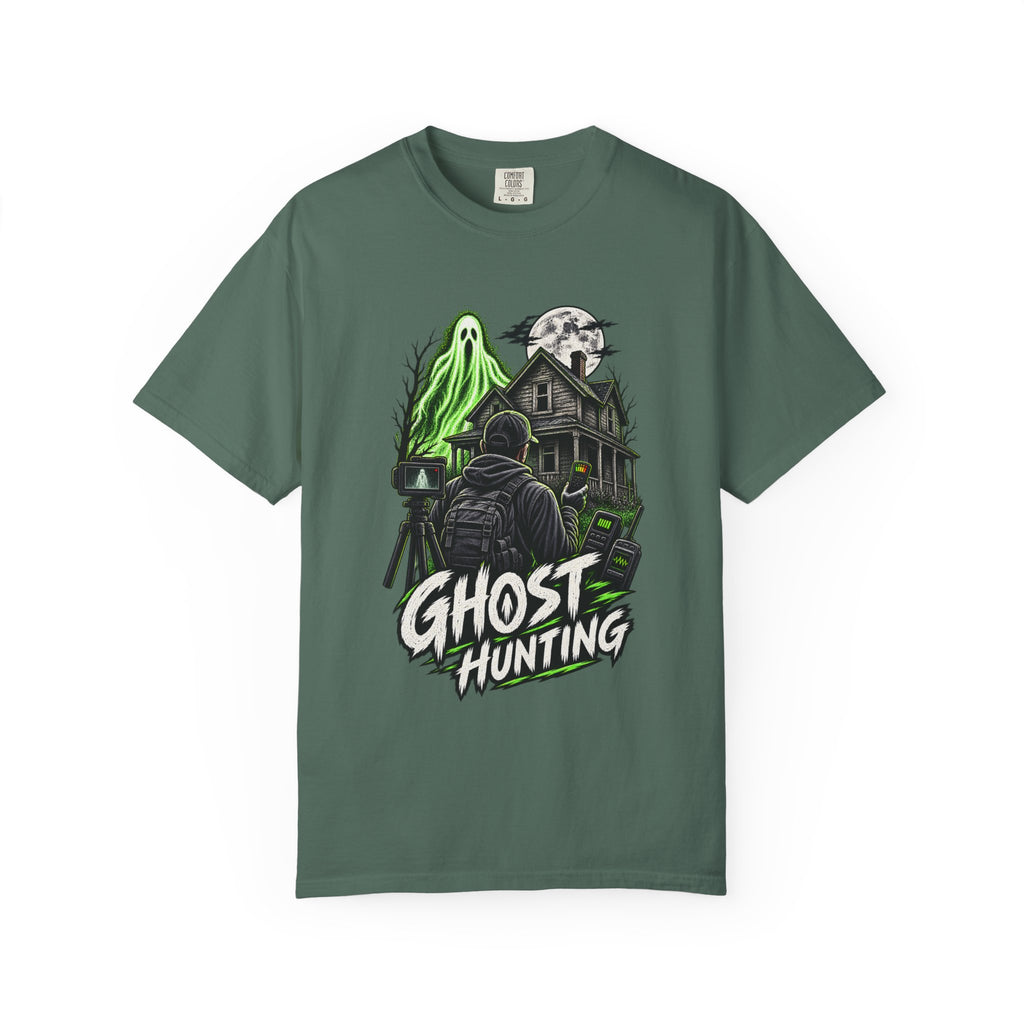 Ghost Hunting T-Shirt — Haunted House Paranormal Adventure Tee