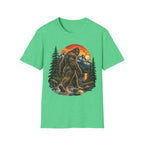 Bigfoot Mountain Sunset T-Shirt — Sasquatch Forest Adventure Tee