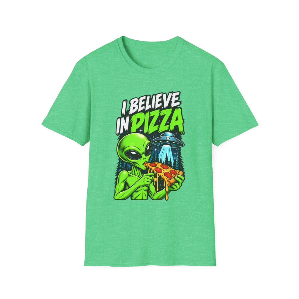 I Believe in Pizza Alien T-Shirt