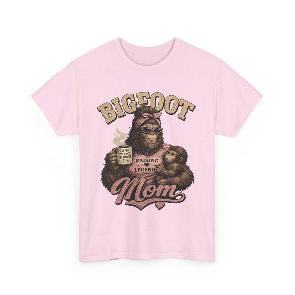 Bigfoot Mom Tee | Sasquatch Mama Illustration, Raising a Legend Design
