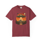 UFO Mountain Sunset Graphic T-Shirt