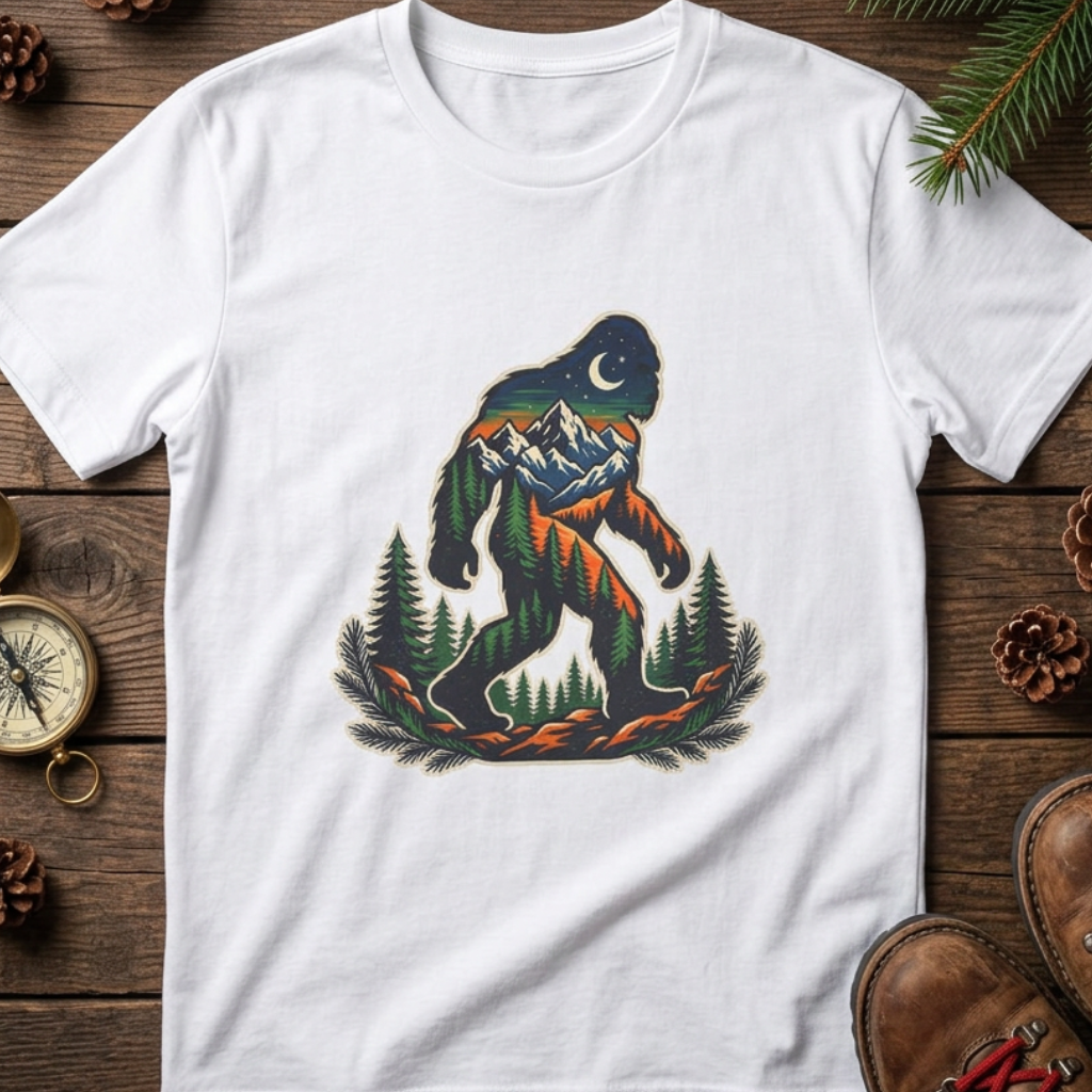 Bigfoot Mountain Scene T-Shirt