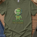 I’m Just Here to Stare Alien T-Shirt