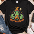 Happy Halloween Alien Pumpkin T-Shirt