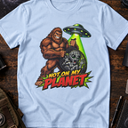 Sasquatch vs UFO 'Not On My Planet' Graphic T-Shirt