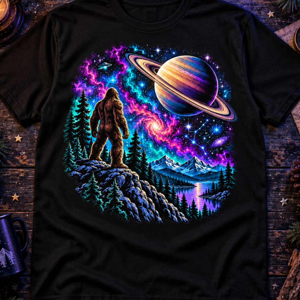 Cosmic Bigfoot Galaxy T-Shirt