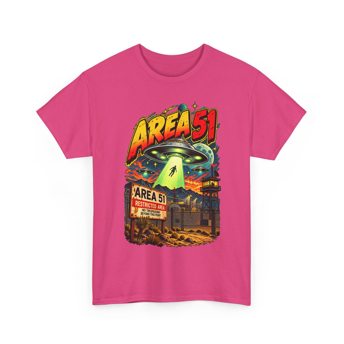 Area 51 UFO Alien Graphic T-Shirt